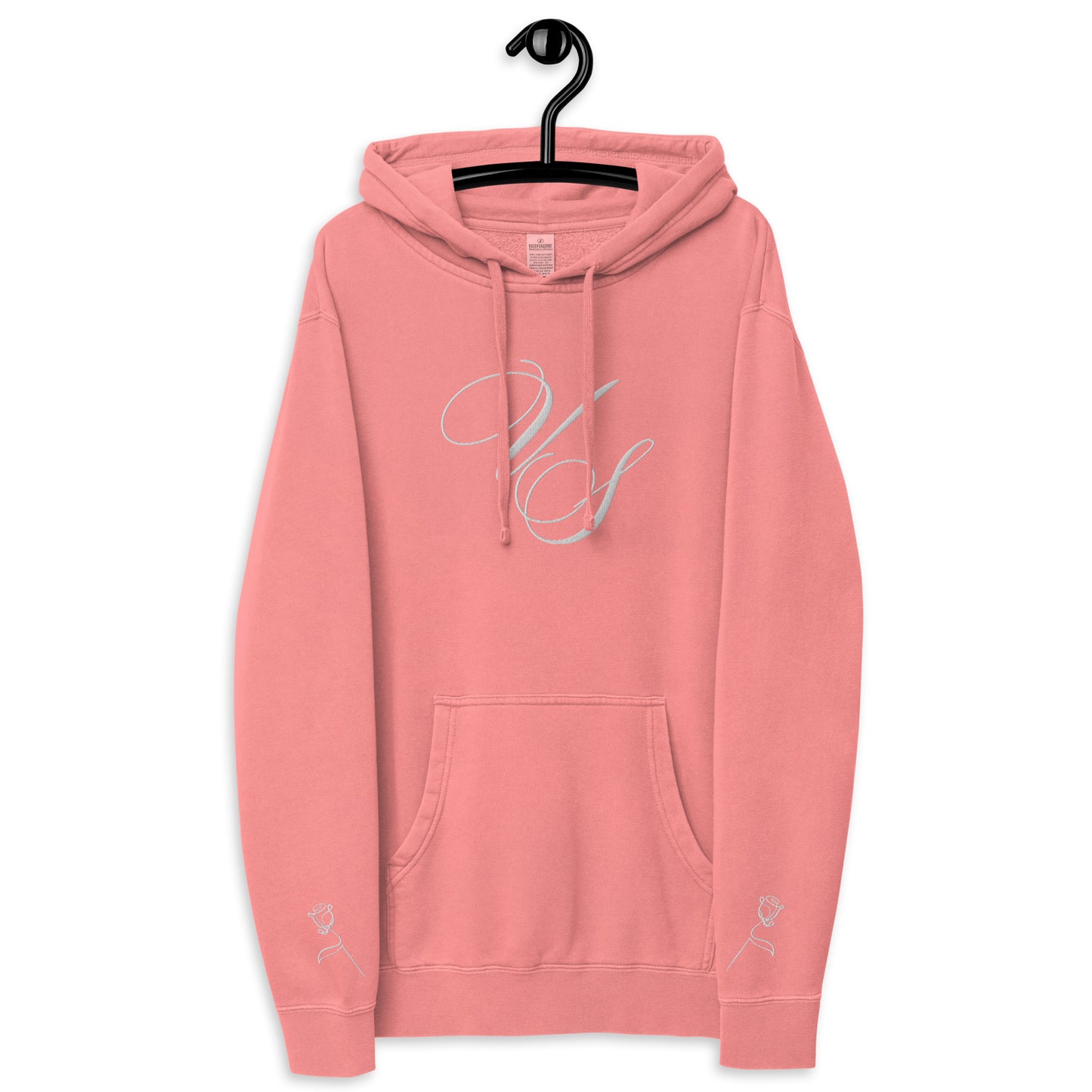 antique rose hoodie front