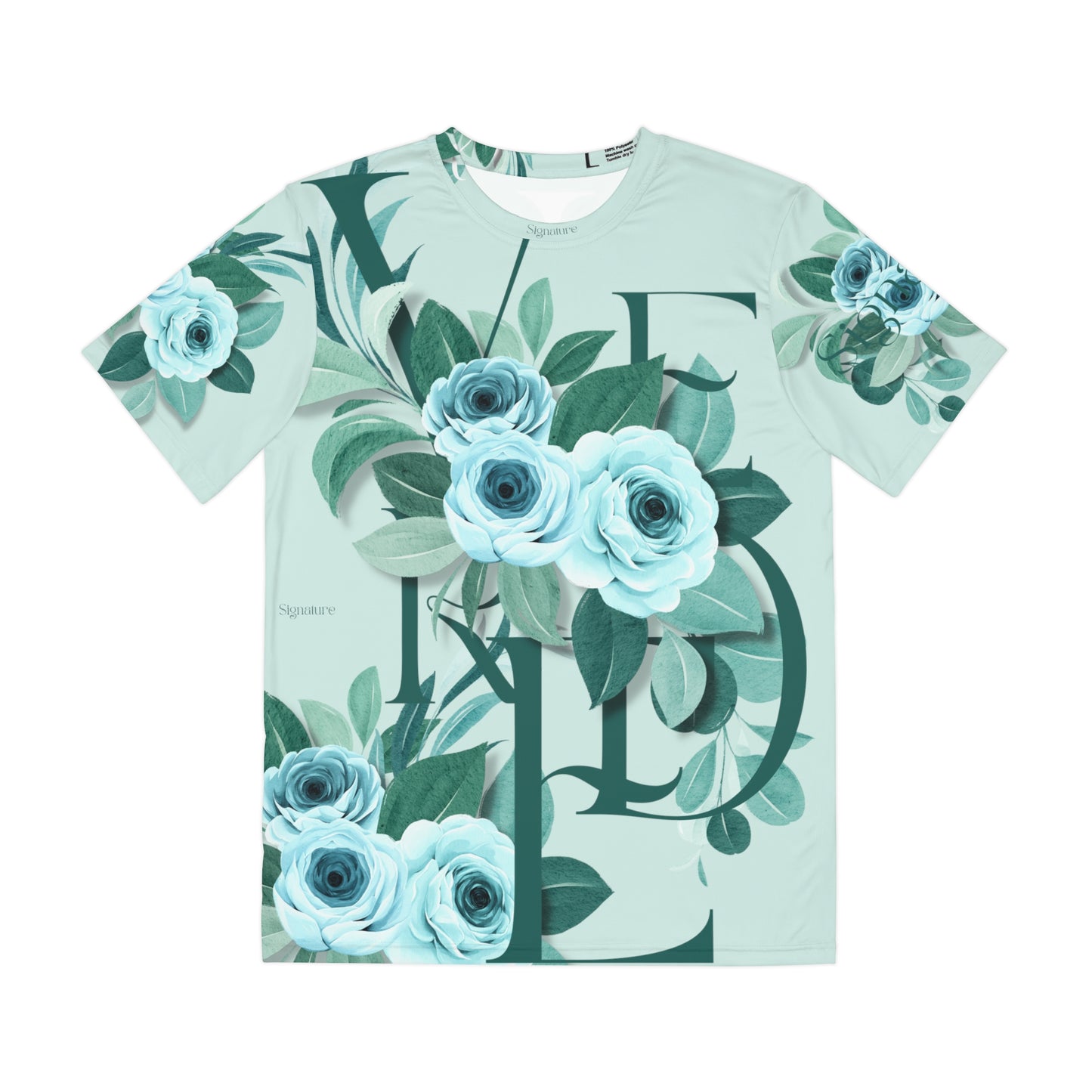 fiore verde mint t-shirt front