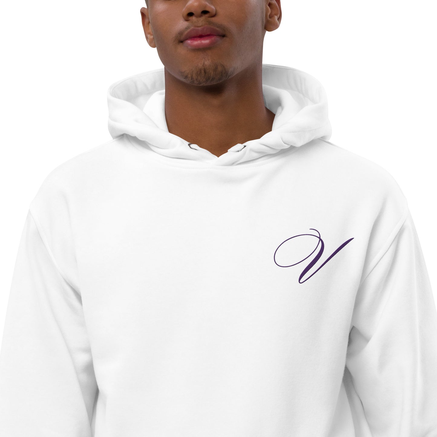 regal v organic hoodie on front