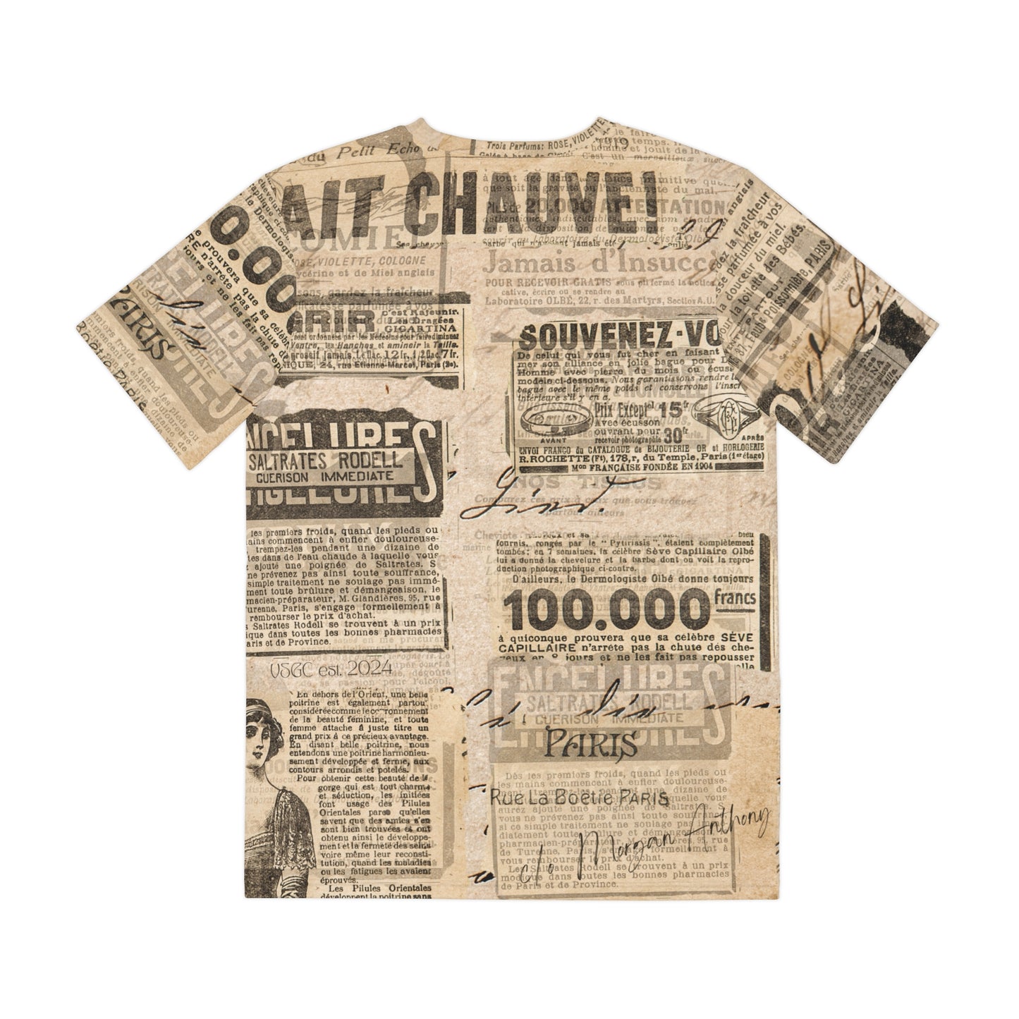 trois parfums t-shirt back