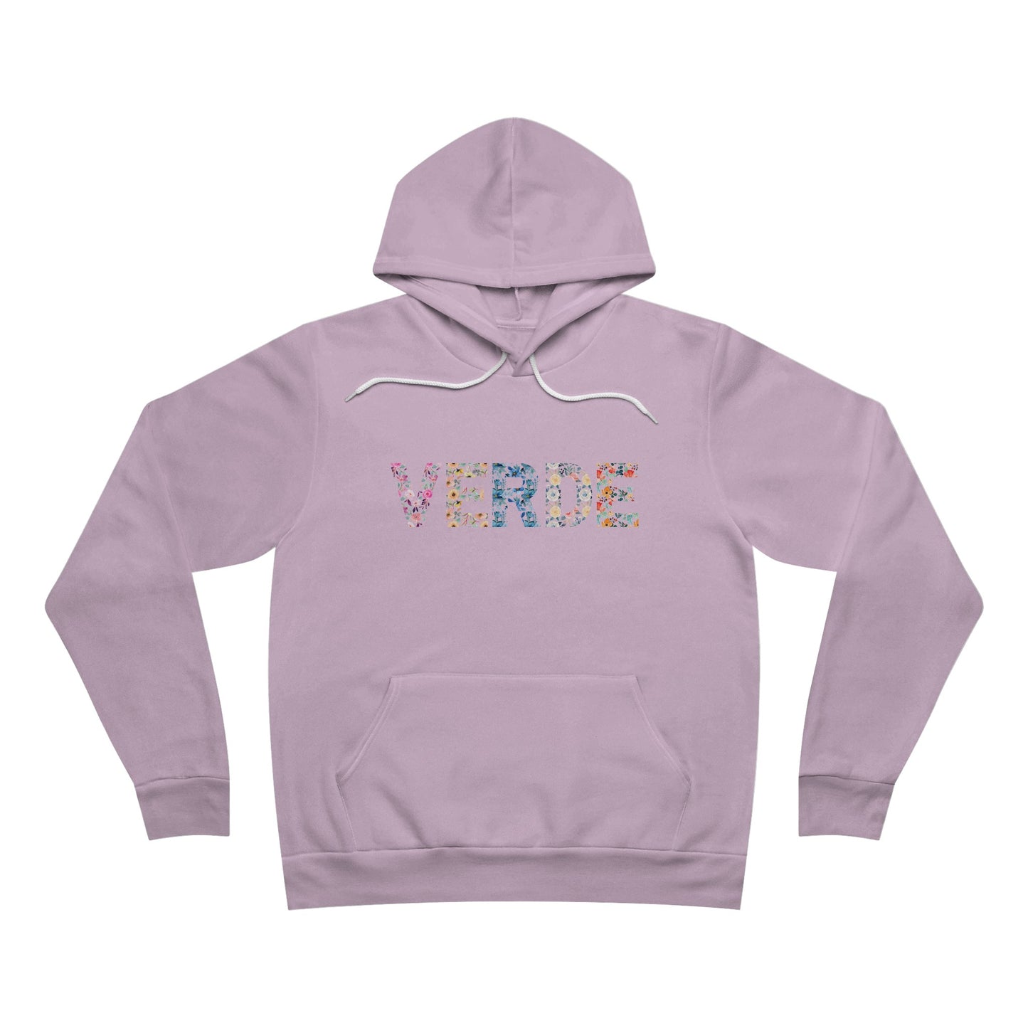 verde giardino floreale hoodie lilac front