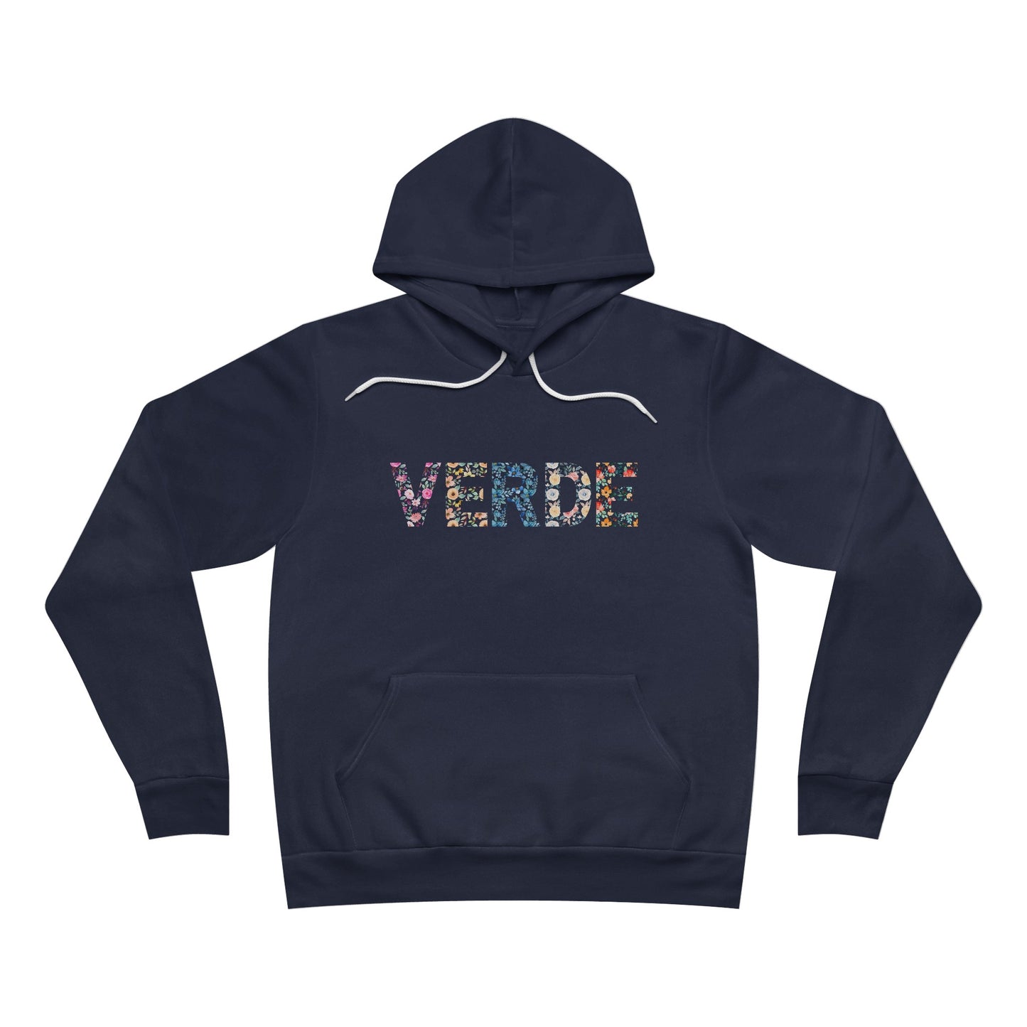 verde giardino floreale hoodie navy front