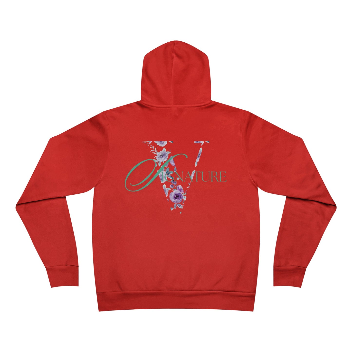 verde giardino floreale hoodie poppy back