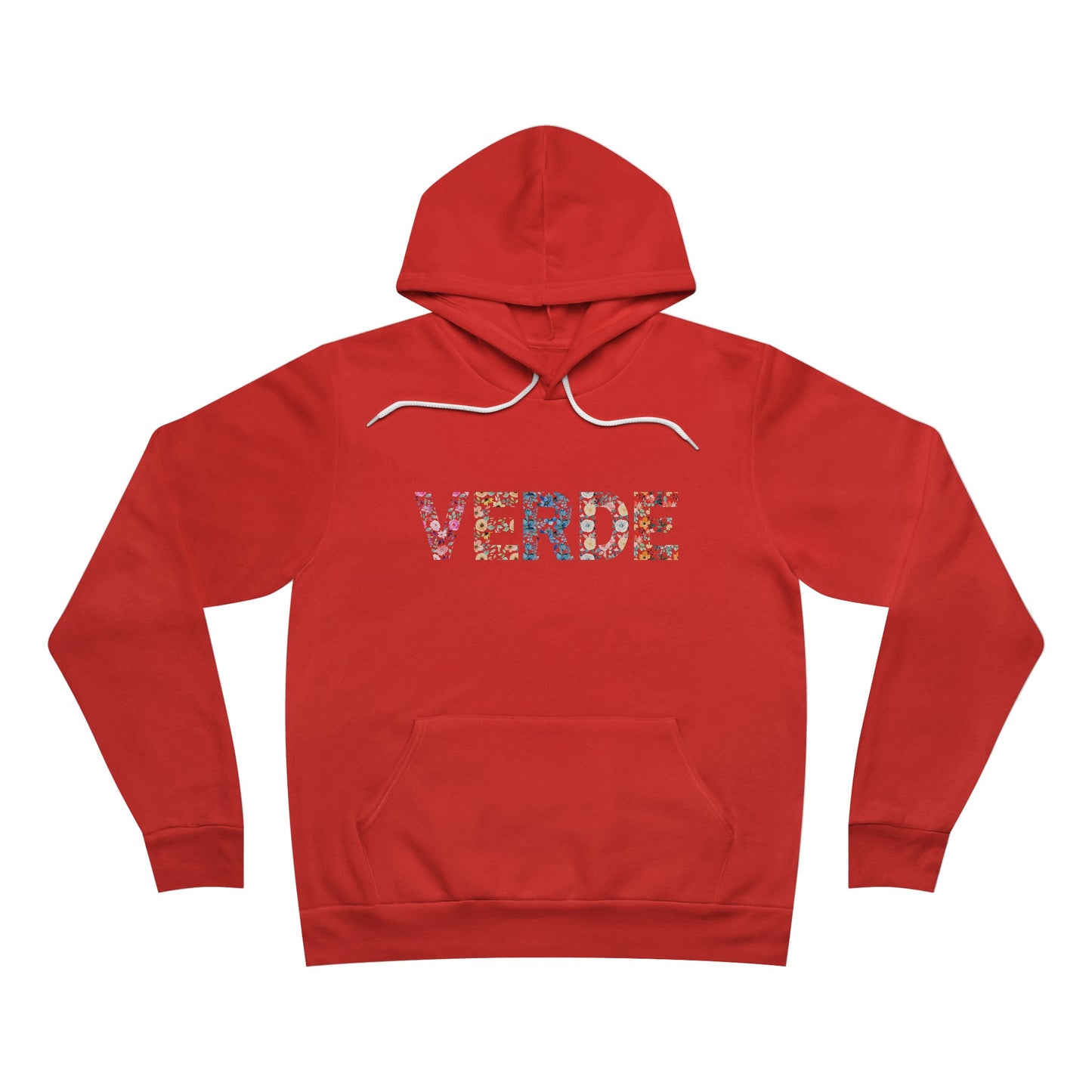 verde giardino floreale hoodie poppy front