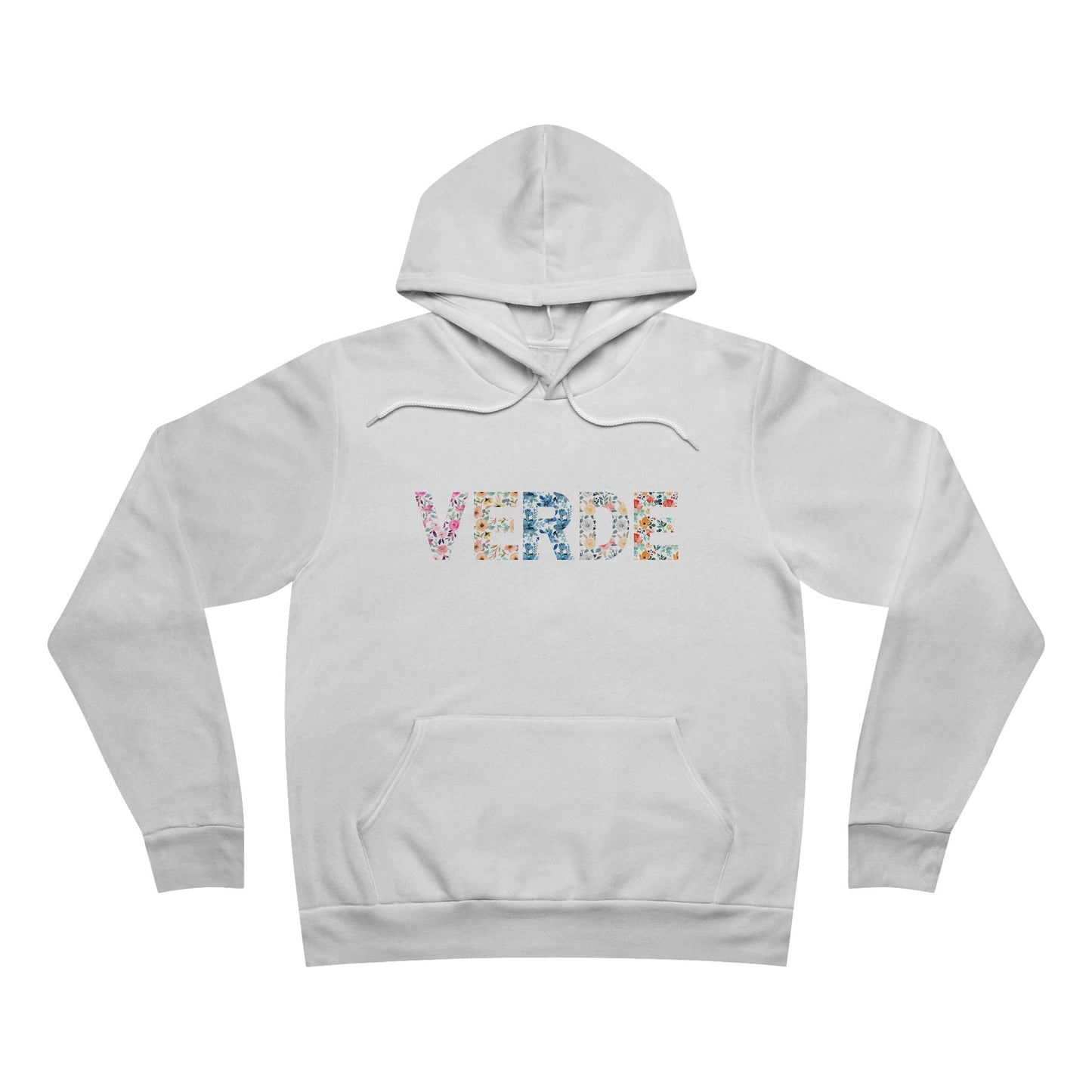 verde giardino floreale hoodie white front