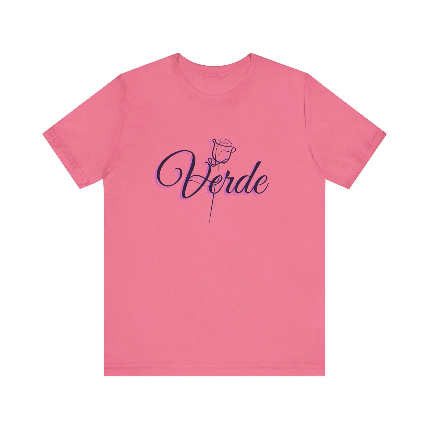 verde signature rose tshirt charity pink