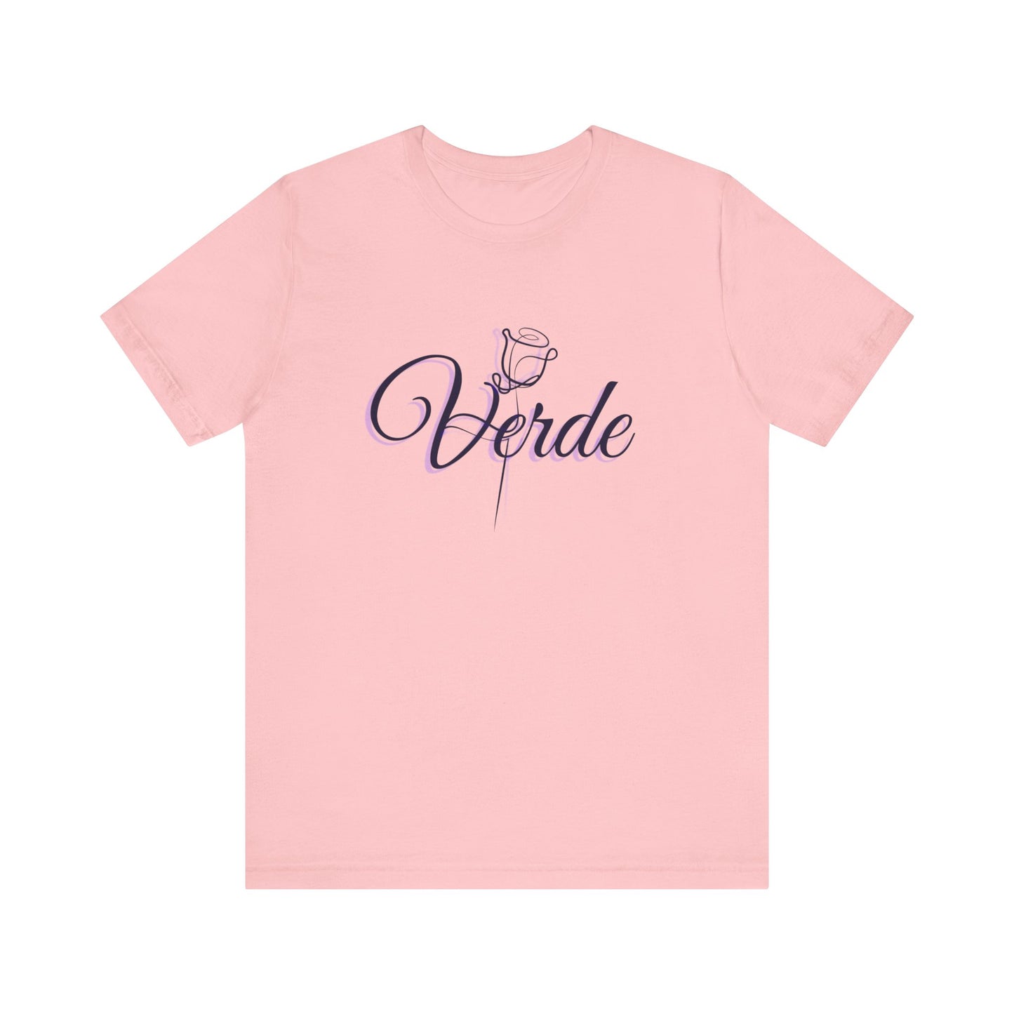 verde signature rose tshirt pink