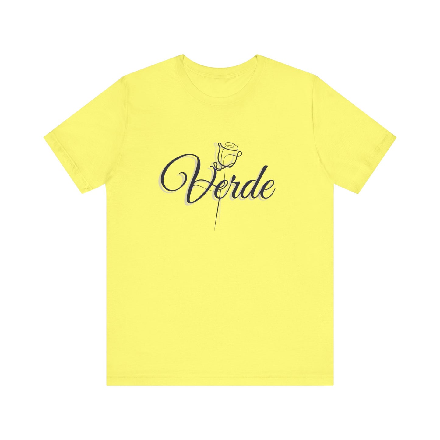 verde signature rose tshirt yellow