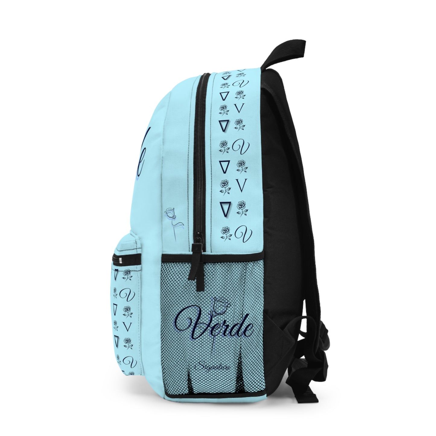 verde vvs2 diamond blue backpack left side