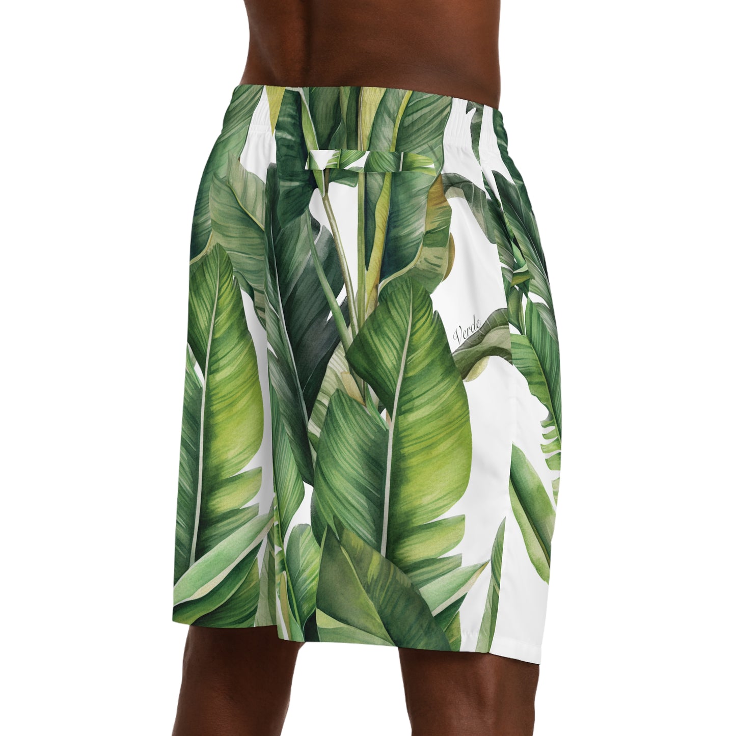 banana print mens jogger shorts right