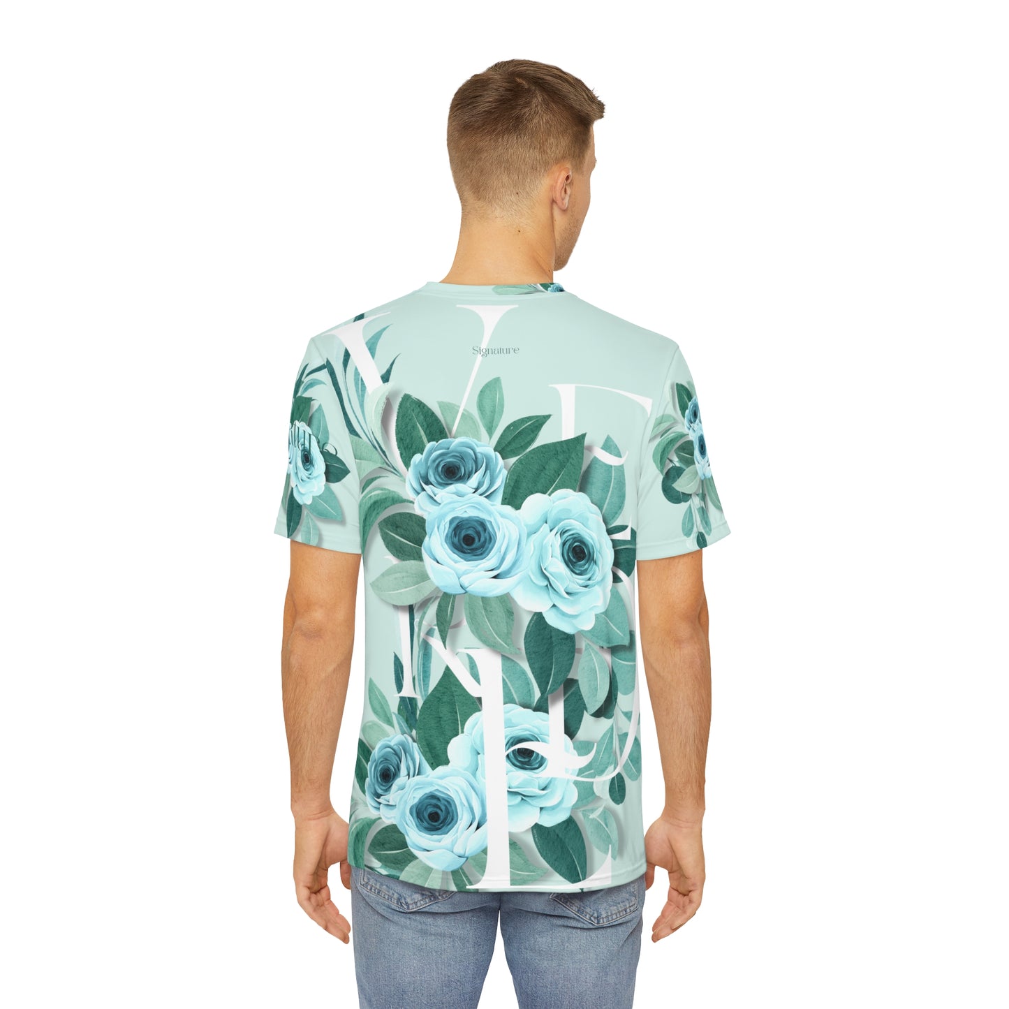 fiore verde mint t-shirt on back