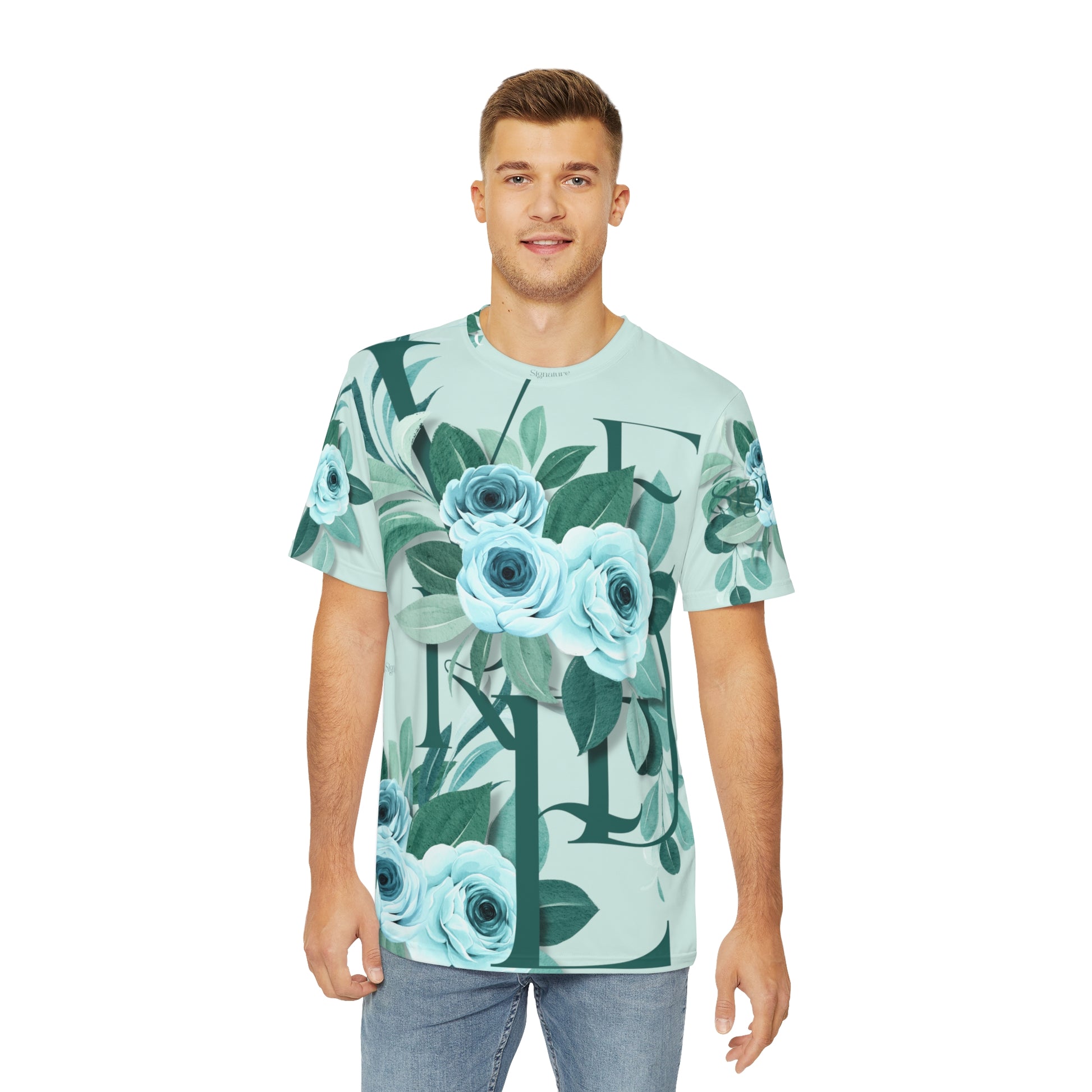fiore verde mint t-shirt on front