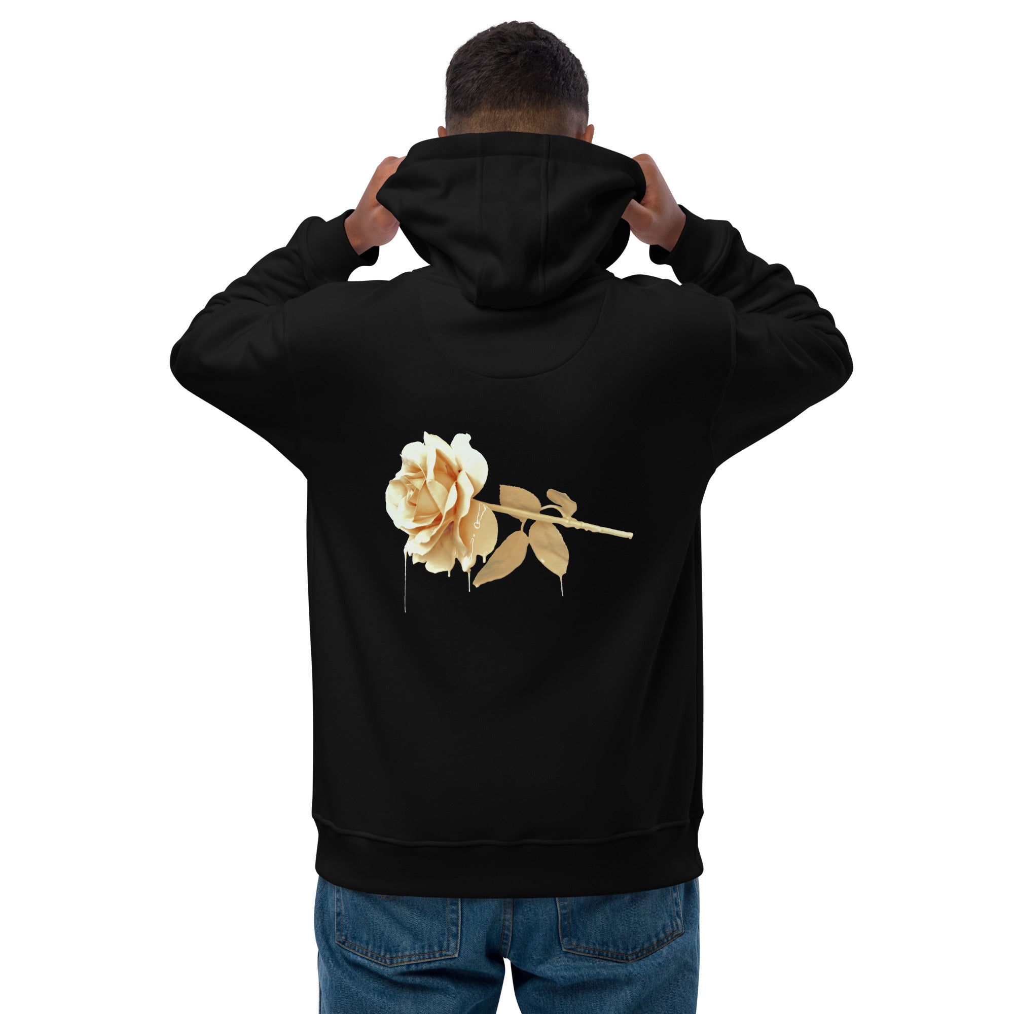 verde rose dor organic hoodie back on